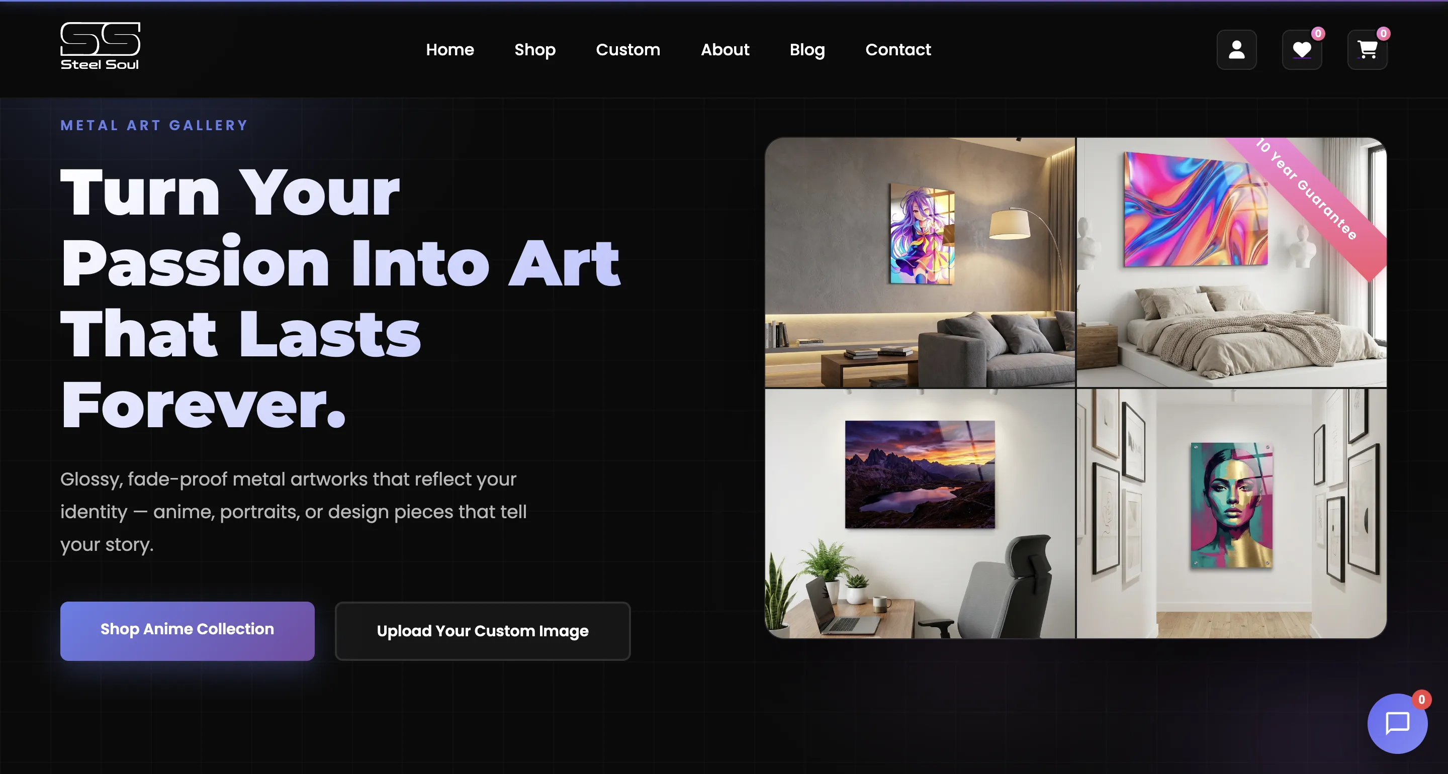 SteelSoul Metal Art eCommerce
